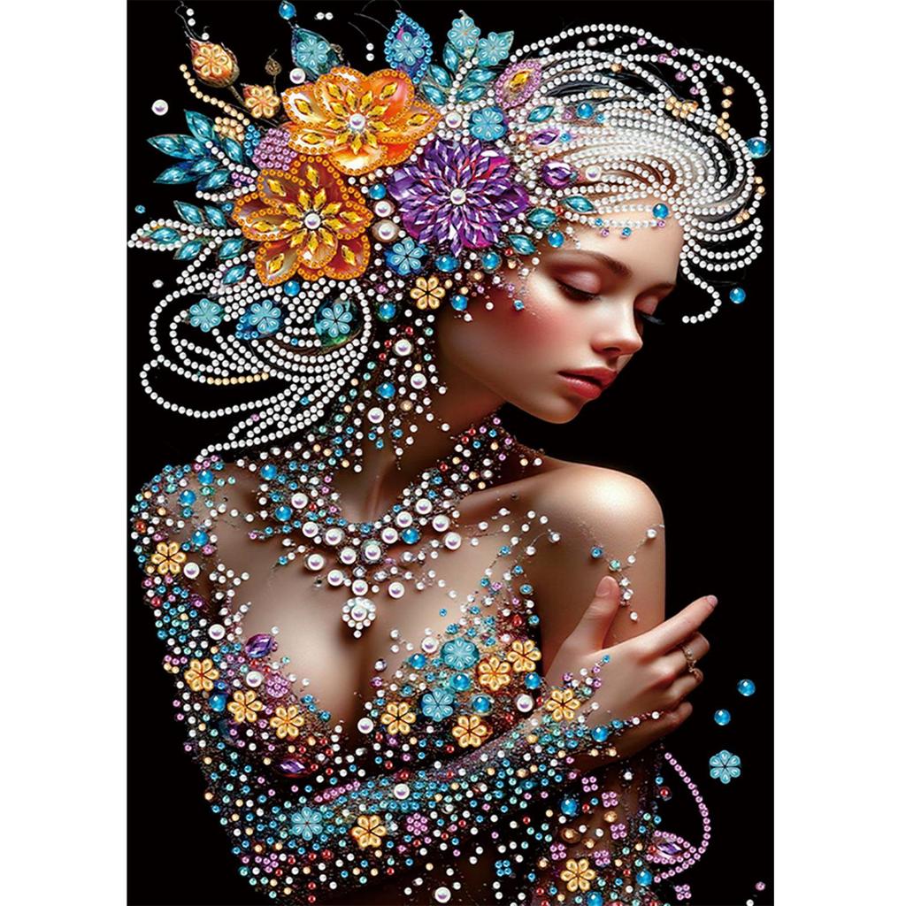 Girl 5D DIY Diamond Art Painting Kits for Home Wall Decor DIY Gem Art Diamond Painting Kits Diamond Dots Gem Art 11.81x15.75in