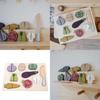 Childrens Wooden Vegetable Cutting Puzzle For Kids Educational Toy Playset
