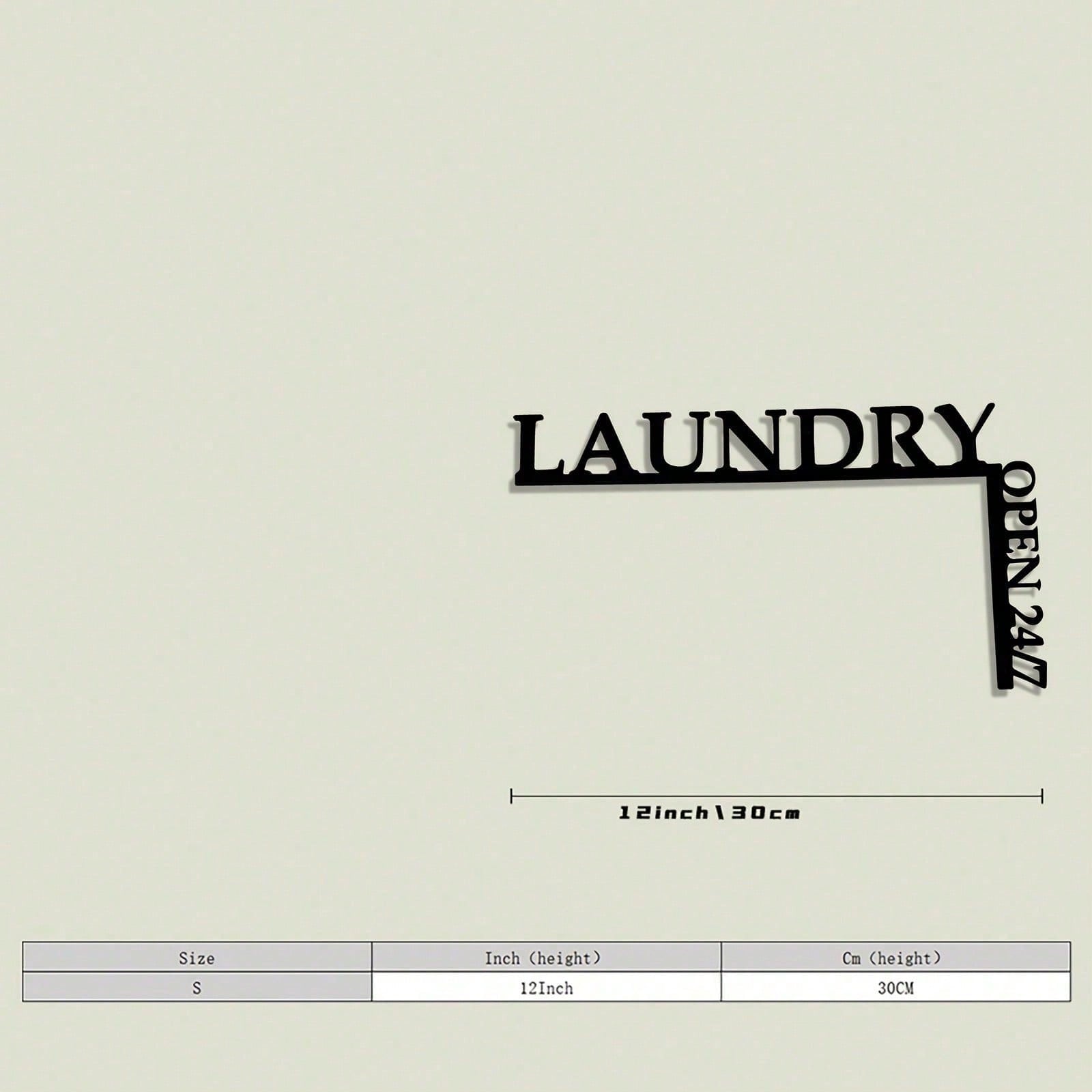 

Vintage Metal Laundry Sign, Iron Wall Decor for Home 29.5x16