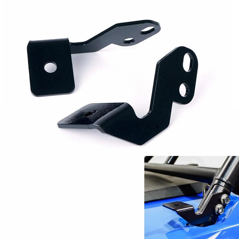 

1 пара Кронштейн для крепления фар на стойку А UTV Боковая стойка Светодиодная фара для вождения Рабочая лампа Металлический держатель для Polaris RZR XP 900 1000 2014-2025 белый