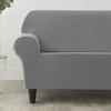 European Appearance Style Sofa Cover For Living Room Area Spandex Stretch Plush Armchair Couch Covers Home Decor Solid Colour Furniture Protector