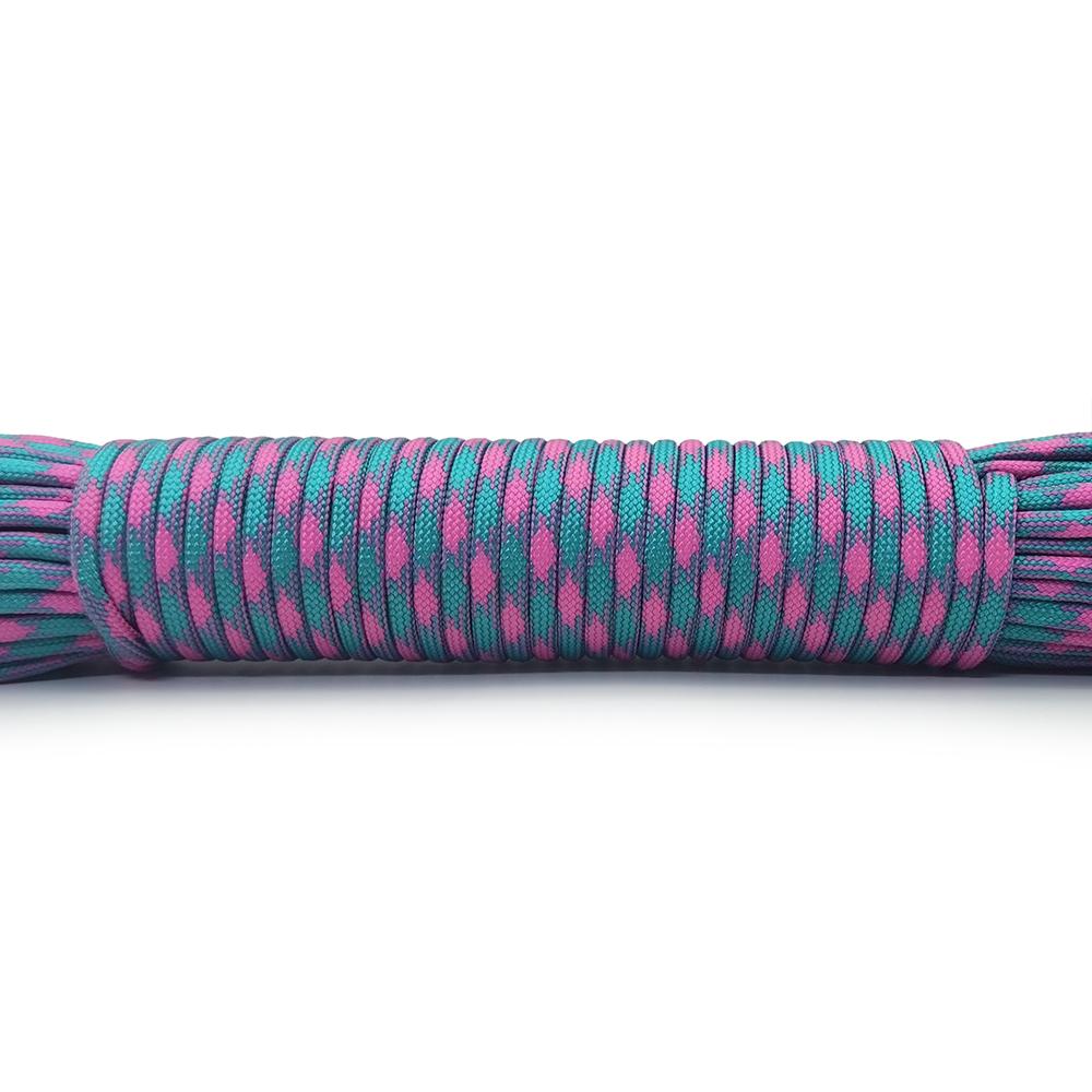 New Color Dia 4 MM 31 Meters 9 Stand Cores Paracord Parachute Cord Lanyard Tent Rope For Hiking Camping Clothesline DIY Bracelet