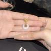 Fu Character Round Imitation Jade Pendant Bracelet Light Luxury High Sense Fashion Anklet Versatile Niche Simple Jewelry