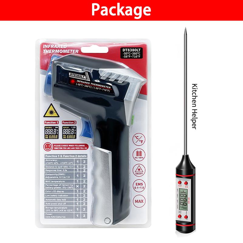 

Инфракрасные термометры с K-типа зондом Бесконтактный измеритель высокой температуры Имиджер Инфракрасный лазерный термометр