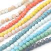 70Pcs Glass Flashing Sand Beads For DIY Necklace Bracelet Earrings Jewelry Making Craft Accessories