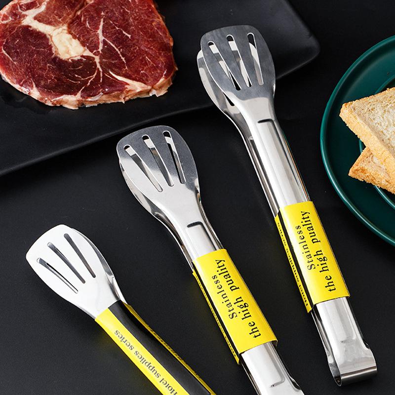 1 ks nerezová ocel 304 grilovací klip kleště grilovací kleště maso vaření náčiní BBQ pečení stříbrné kuchyňské doplňky kempingové potřeby