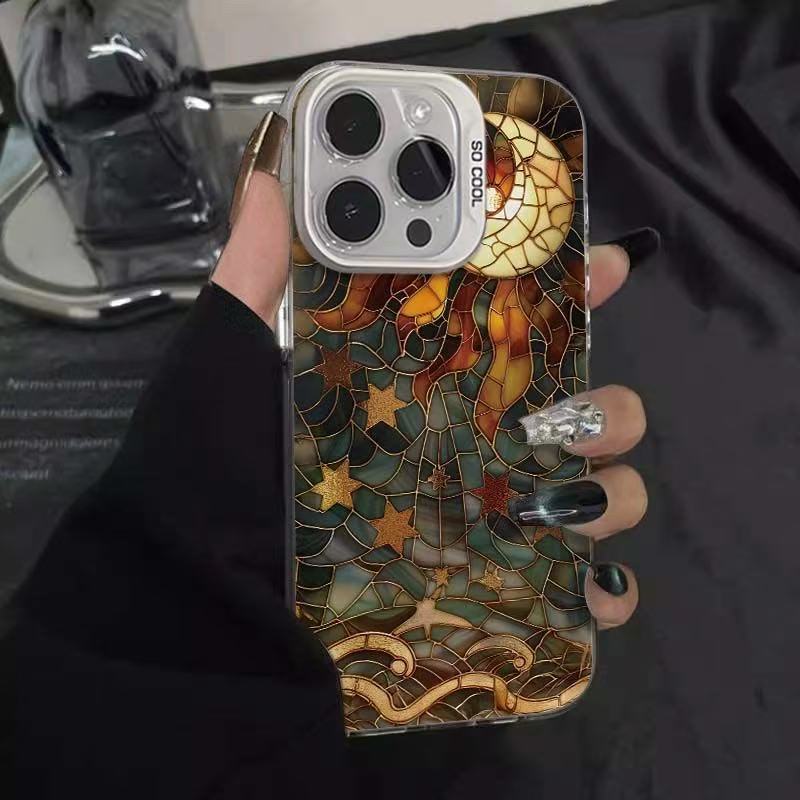 Art moon for iphone16 mobile phone case apple 15promax/14 new 13pro12 personality 11xr