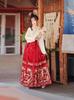 2024 Autumn Women's Phoenix Dance Print Hanfu Set - Ming Dynasty Inspired Chinese Daily Wear