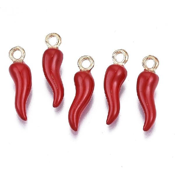 KitBeads 100pcs Enamel Red Heart Charms Mini Valentine's Day Love Heart Shaped Charms for Jewelry Making Bulk