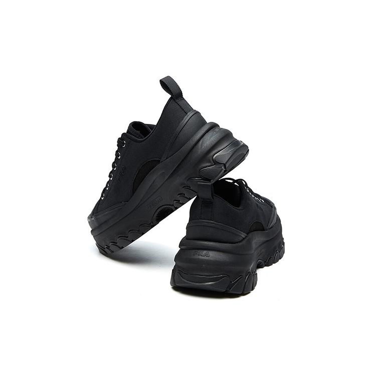 New FILA Lava Wear Resistant Low Top Casual Shoes Women's Black F12W124155FBK