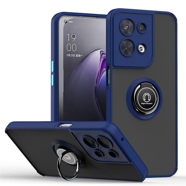 Magnet Matte Case For Oppo Reno 8 7 Z Find X5 Pro Lite A52 A92 A72 A73 A16 A16K A76 A5 A9 2020 5G Shockproof Hard Cover Funda