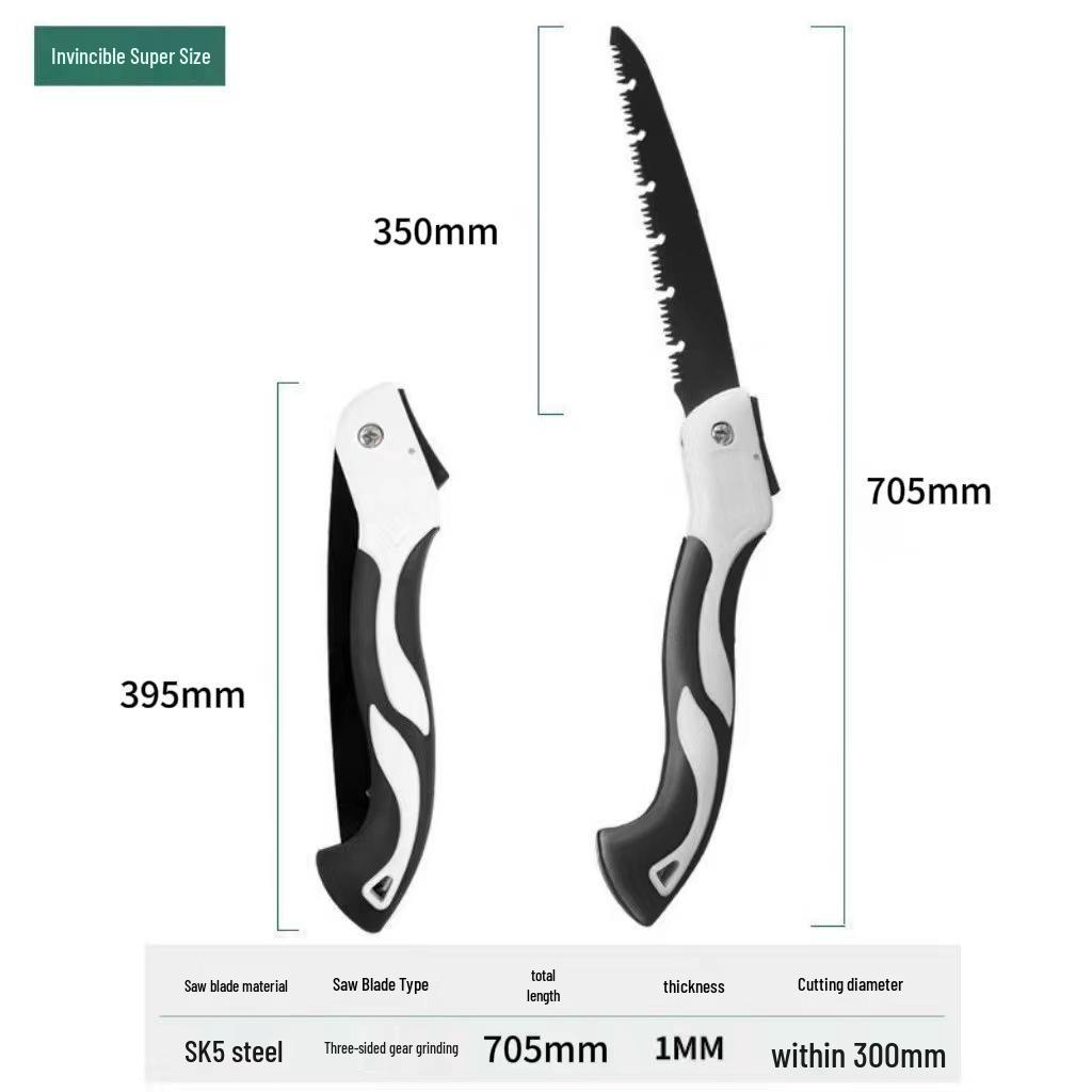 Free Marking Multifunctional Folding Hand Saw: Thickened Manganese Steel for Woodworking and Tree Cutting