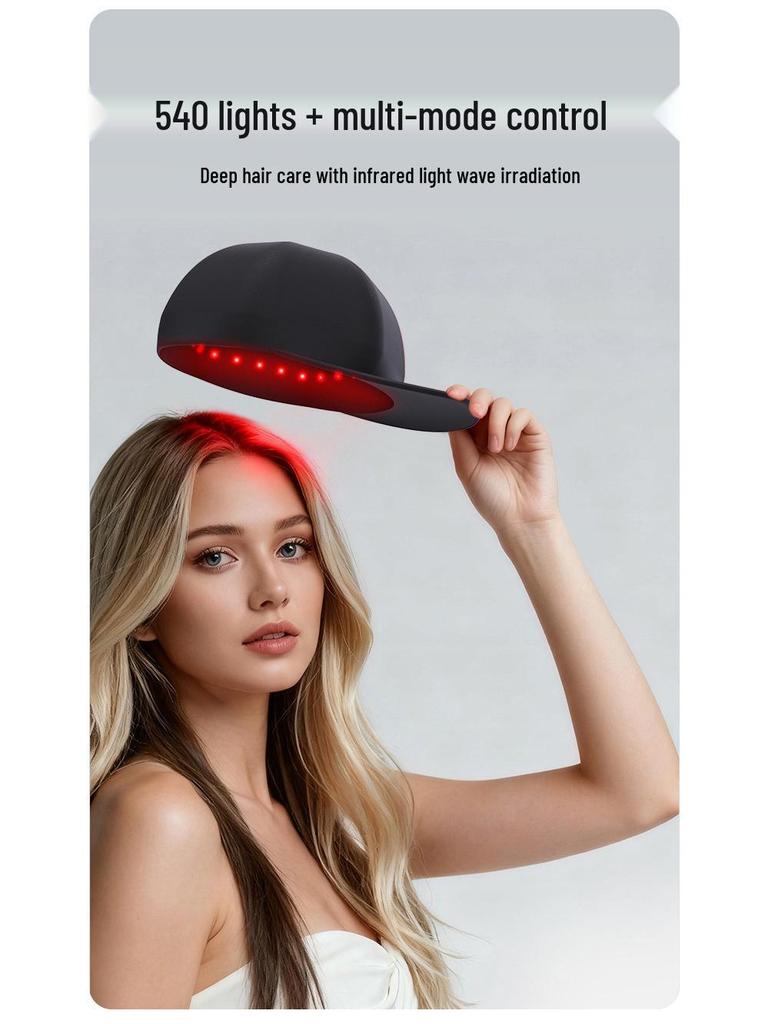 Infrared Hair Growth Cap with 180 LEDs for Scalp Nourishment