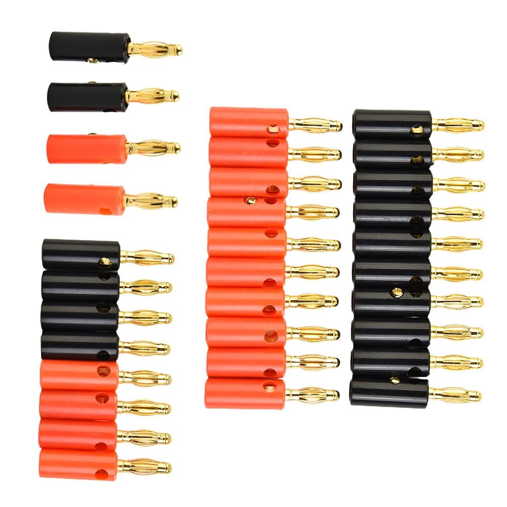 Premium Gold Plated Male Connector for Professional Audio Speaker Wire Cables