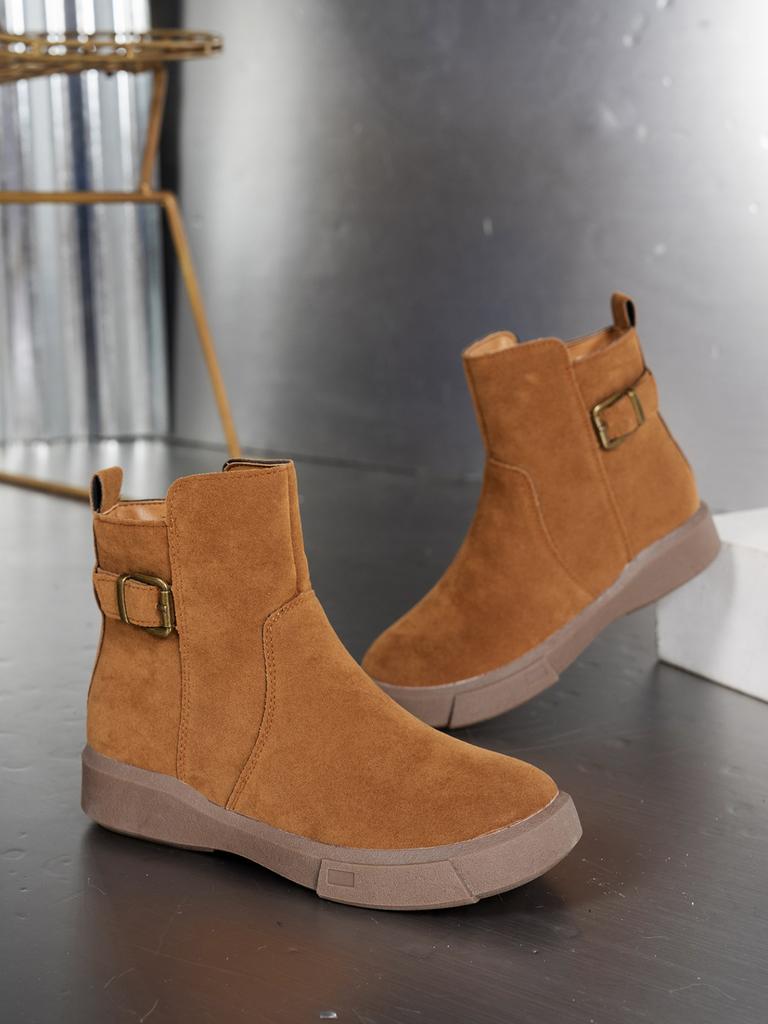 European and American Retro Boots Fashion Boots Platform Short Boots Women's Large Size Martin Boots 2025 New Autumn and Winter