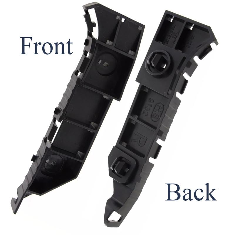 For Honda Civic 2004-2005 Pair RH+LH Car Front Bumper Support Bracket Retainer Holder 71193S5A003 71198S5A003