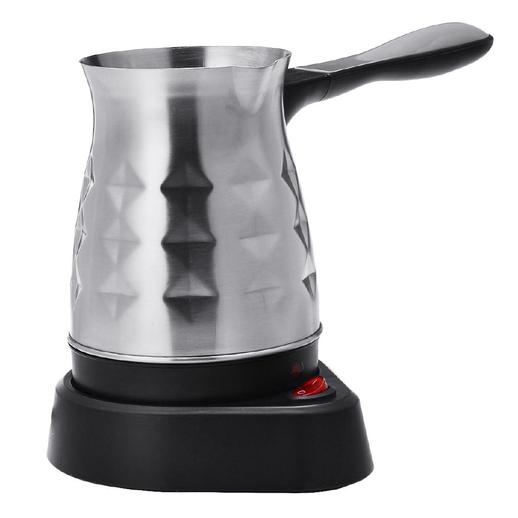 500ml 600W Electric Coffee Maker Pots Kettle Turkish Espresso Percolator Stainless Steel Tea Milk Coffee Machine
