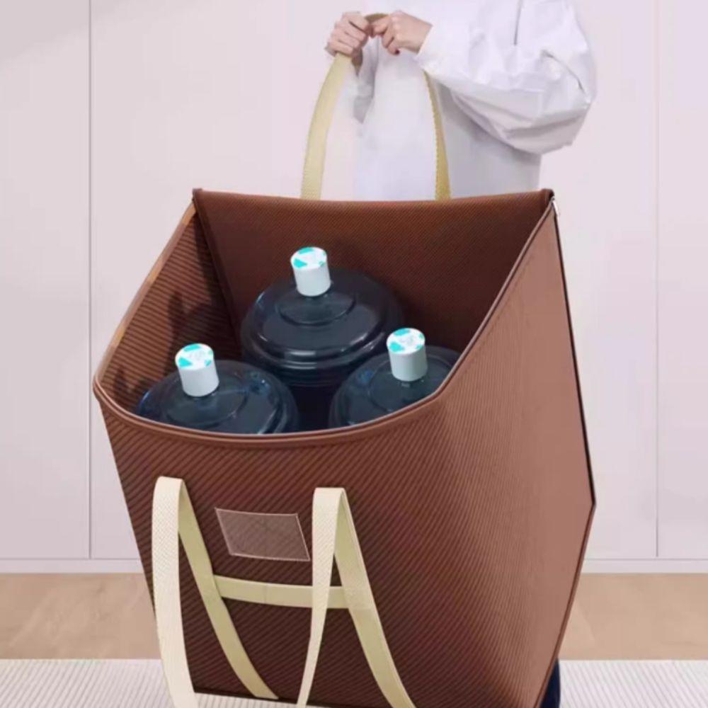 Durable Large Capacity Moving Packing Bag Multipurpose with Zipper Woven Bag Waterproof Clothes Organizer Packing Supplies