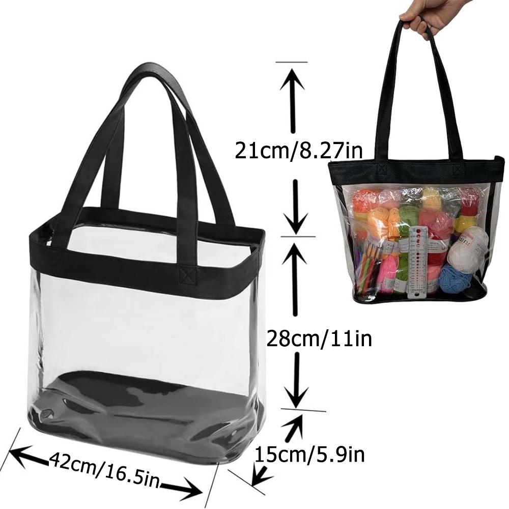 Прозрачная сумка из ПВХ для женщин и мужчин — фото 4