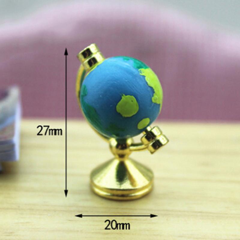

Perfect 1:12 Miniature Dollhouse Rolling Globe Dollhouse Study Livingroom Bedroom Reading Room Furniture Accessory
