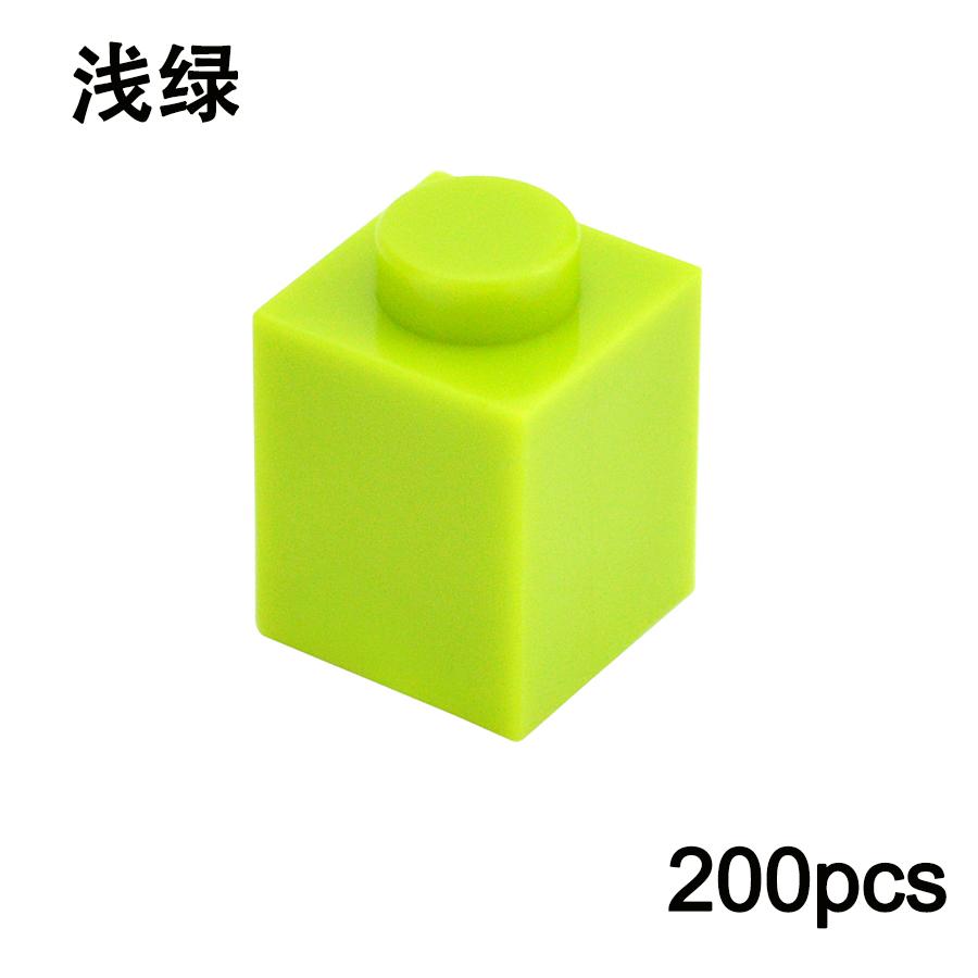 200PCS DIY 1x1 Dots Building Blocks Thick Figures Bricks Educational Creative Size 1*1 Dot Compatible With 3005 Toy for Children