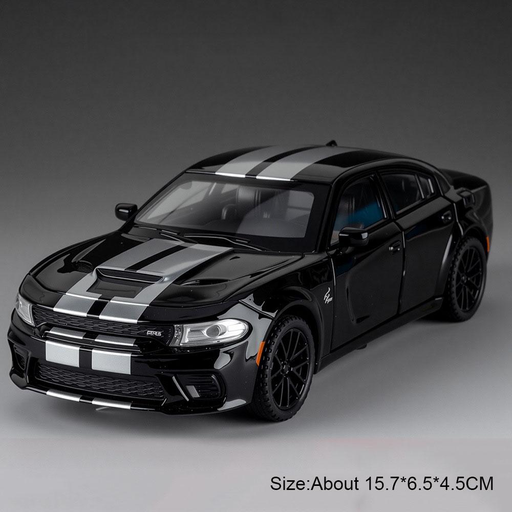 1:32 Challenger Hellcat Charger Toy Car Model Diecast Metel Pull Back Muscle Cars Models Sound Light Collection Gifts for Kids