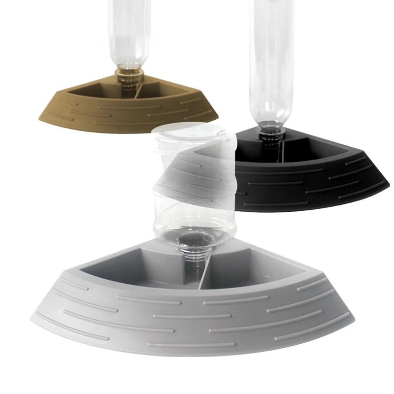 

Automatic Reptile Feeder Lizard Water Bowl Corner Dish With Water Bottle For Pet Turtle Maned Lion Gecko Lizard Pet S 13.5x17.2cm