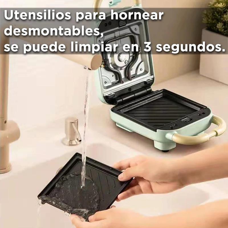Tostapane Elettrico per Sandwich Macchina per Fare Sandwich per Colazione Waffle Taiyaki Takoyaki Ciambelle Teglia Forno Stampini