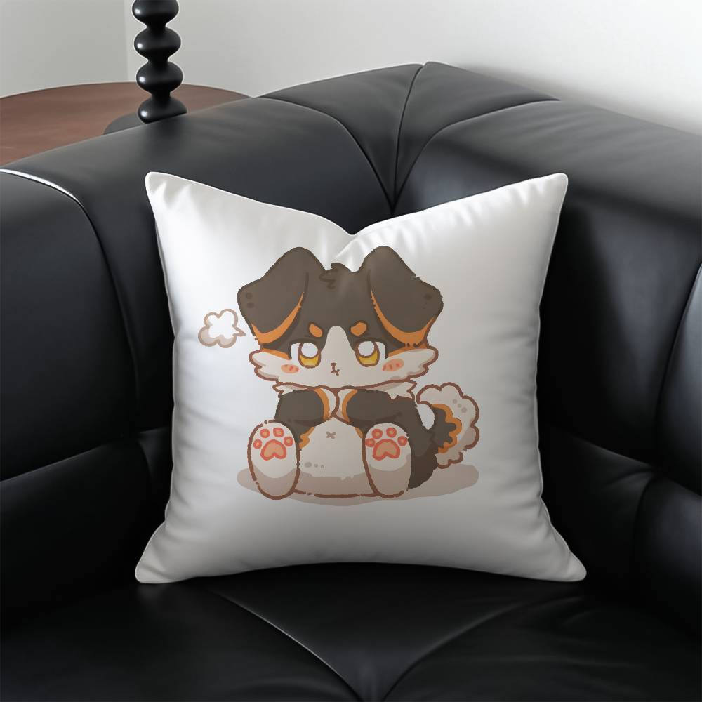 Cute Cure Animal Angry Pillow Case Anti-dustmite Pillowcase Invisible zipper silky short plush Sofa cushion cover