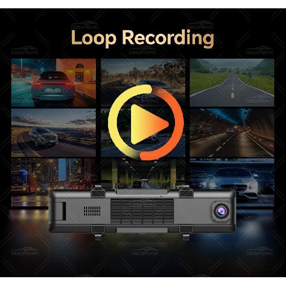 11.26" 3 Cameras 4K GPS WIFI Dash Camera Mirror Dual Lens IPS Screen Car Camera Drive Recorder Stream RearView Mirror Car Dvr