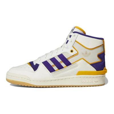 Forum Exhibit Mid Inside Out - Weiß Lila Gold Herren Sneaker Off-White Collegiate-Purple Collegiate-Gold GX4119