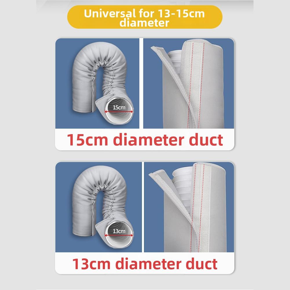 1 STuks Mobiele Airconditioning Slang Isolatiehoes Draagbare AC Slang Isolatiehoes:Drielaagse Bescherming Voor 5-5,9 Kanalen