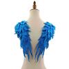 2Pcs Embroidery Flower Collar Patch Sewing DIY Crafts Fashion Angel Wing Patch