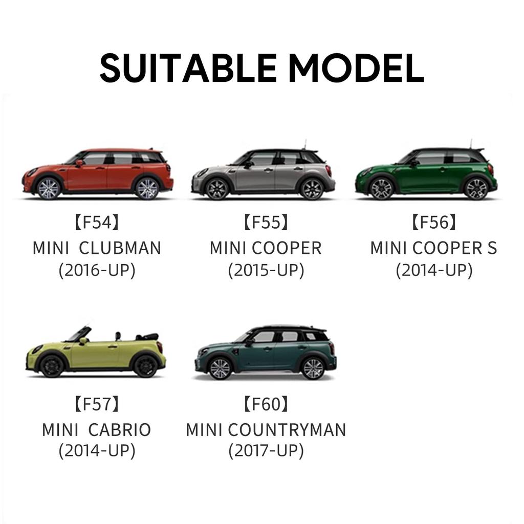 FDAIUN For BMW Mini F Series Volume Button Decoration Accessory Leather Material Stylish Custom