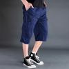 Men's High-Waist Summer Work Shorts: Loose-Fit, Multi-Pocket, Mid-Length, Plus Size, Casual Outdoor Pants