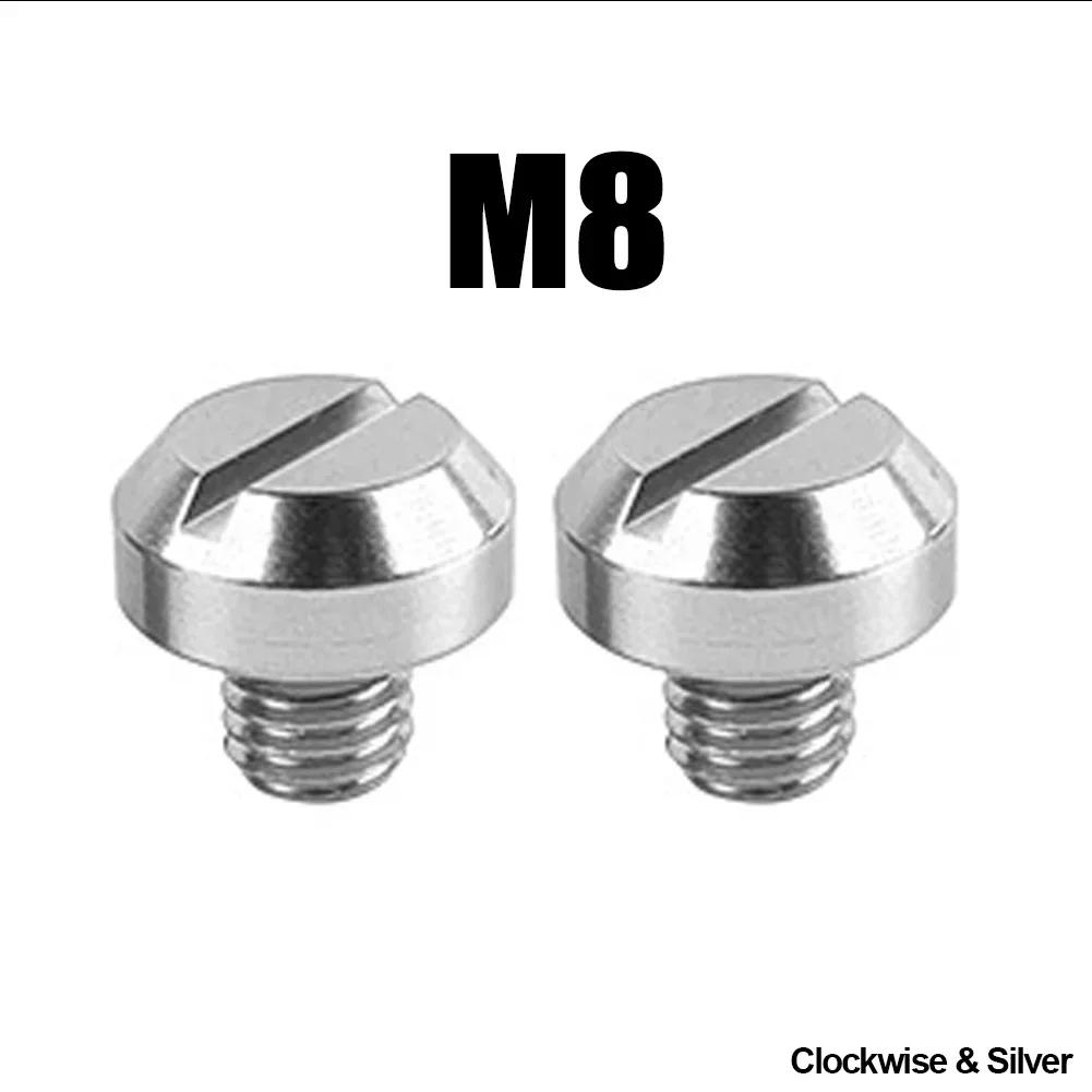 2 Pcs Motorcycle CNC Aluminum M10 X 1.25 Rear View Mirror Hole Plugs Screws Rearview Mirror Holder Anti-Rust