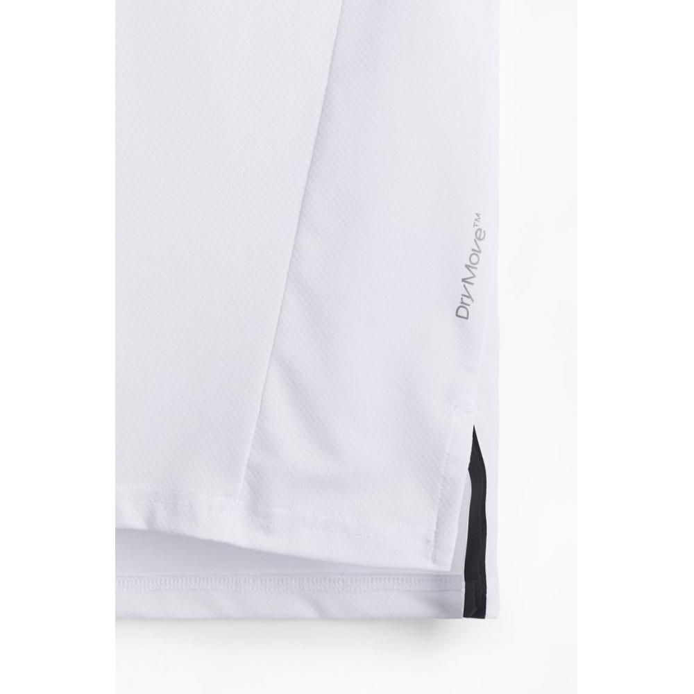 H M Sport Top Regular Fit dryMove wHite