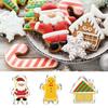 Christmas Supplies 1pc Stainless Steel Christmas Cookie Cutter Xmas Tree Santa Claus Biscuit Fondant Mold for Home Kitchen