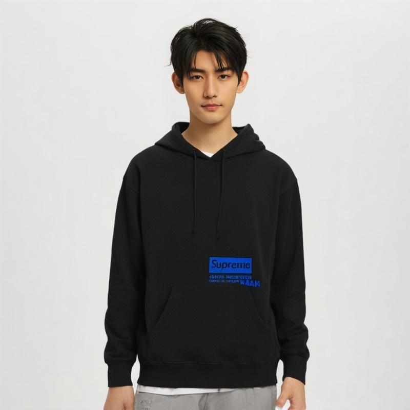 Supreme X JUNYA WATANABE COMME Des GARONS MAN Hooded Sweatshirt 'Black Blue' Men's SUP-FW21-277