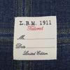 L.B.M.1911 2986 Blue Check Cotton Flannel 2B Jacket Jacket 48R BlueUsed
