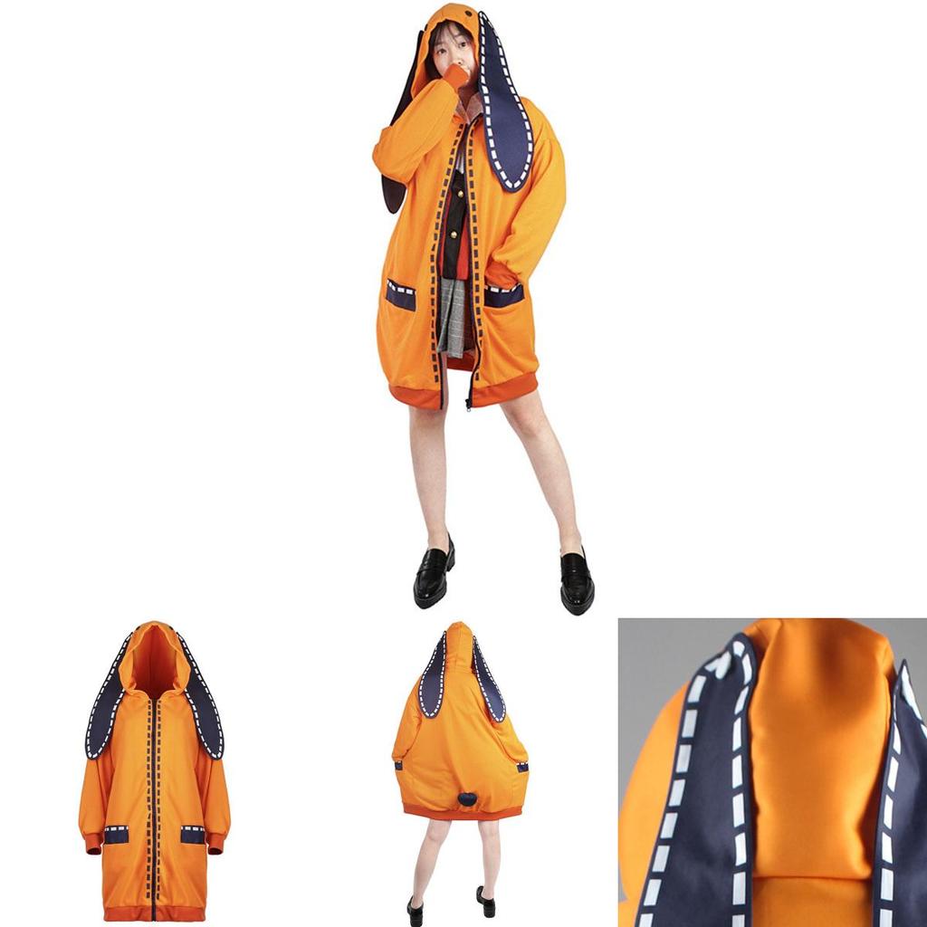Kakegurui Compulsive Gambler Runa Yomozuki Cosplay Costume Cozy Hoodie Coat