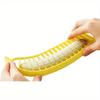 Stainless Steel Banana Slicer - Easy-to-Use Fruit Cutter for Salads & Platters, Durable Kitchen Gadget