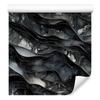 Graphite, Black and Navy Blue Ink Wallpaper for Living Room and Bedroom 50x1000