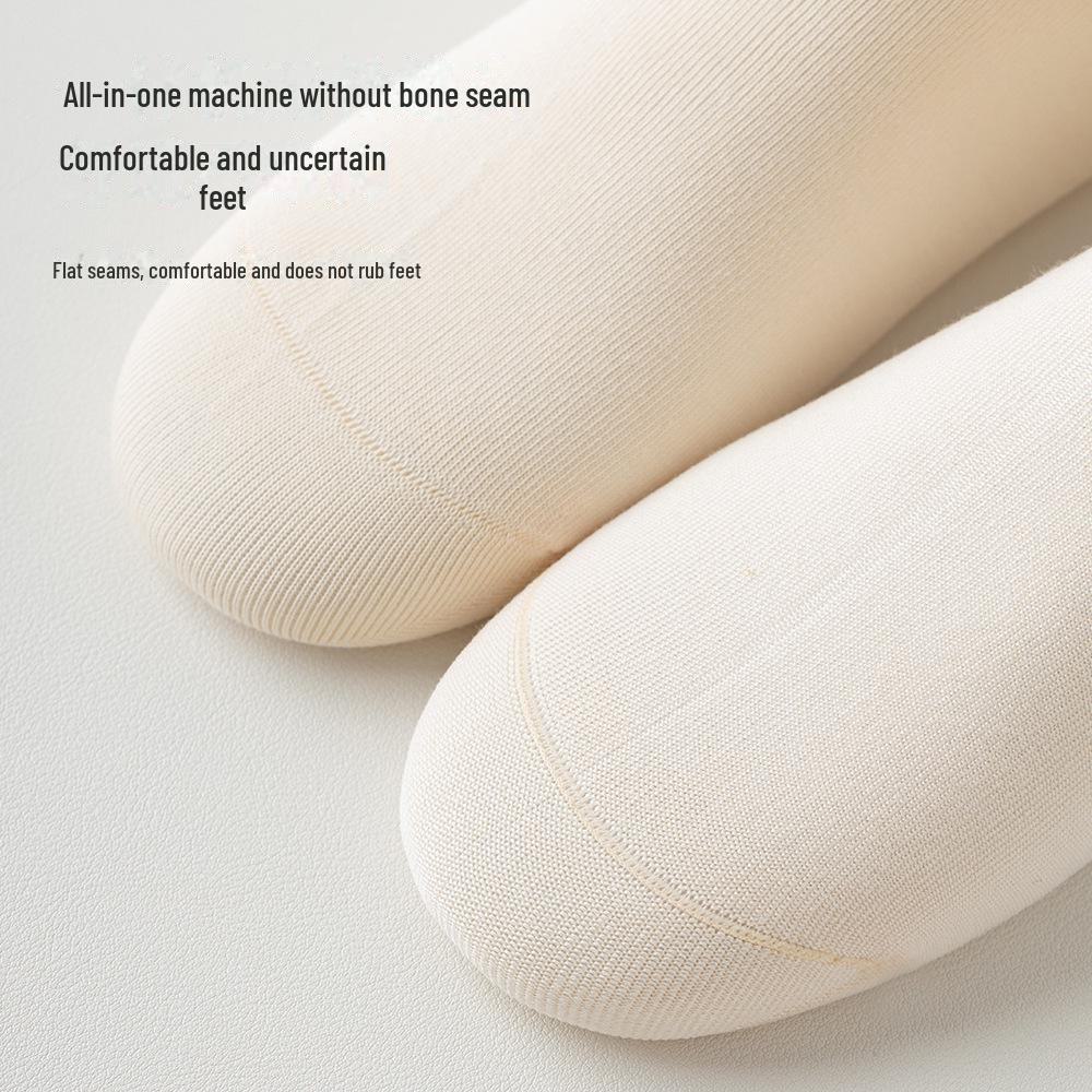 Wadenlange Socken aus Baumwollgarn für Damen – ohne Knochen, vielseitig für alle Jahreszeiten