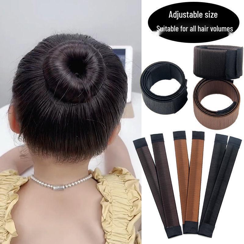 Double Bun Hairstyle Maker for Girls - Easy Snap Hair Tie and Accessories