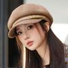 New Octagonal Hat Women's Spring and Autumn Retro Cap Beret British Hat