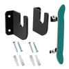 1 Pairs Skateboard Storage Bracket Acrylic Scooter Display Mount Decoration Easy Install Non-slip for Bedroom Store Office