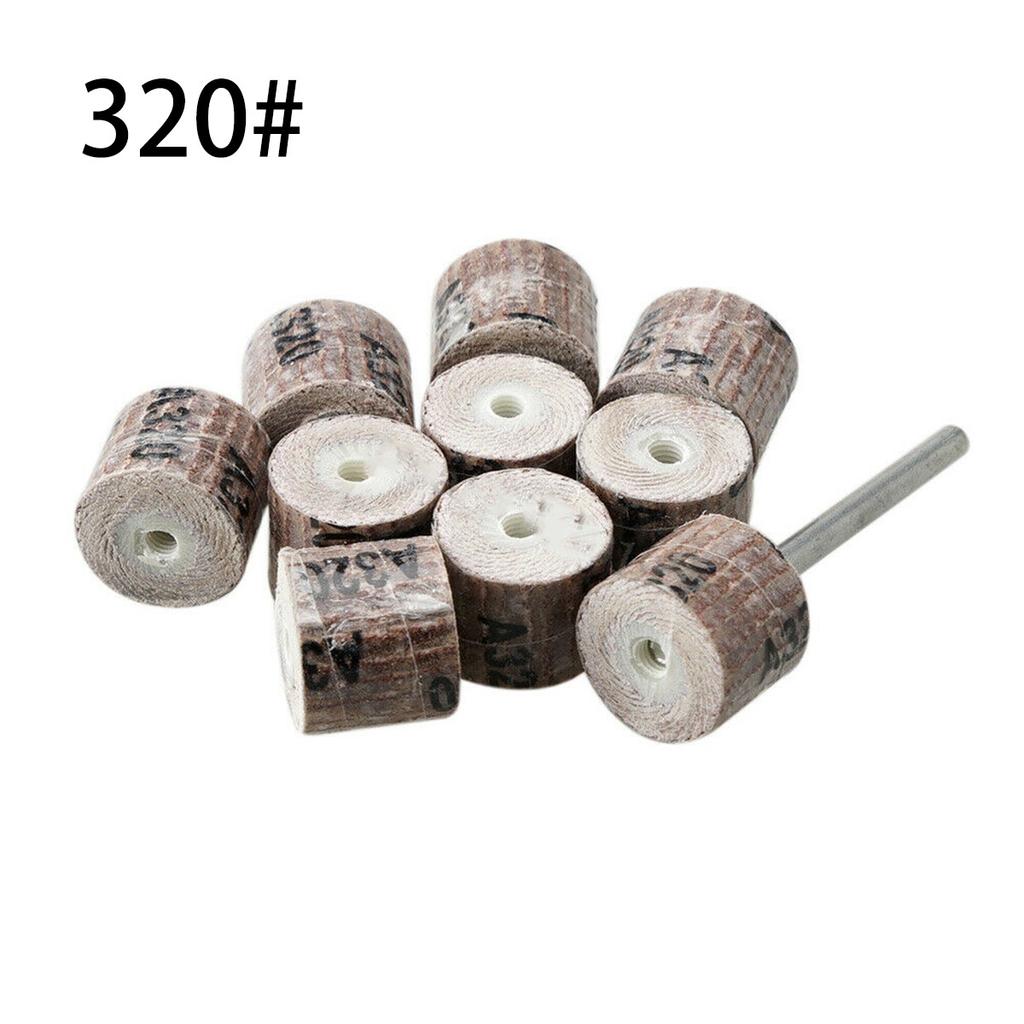 10Pcs 12mm Flap Wheel Sandpaper Sanding Disc Grinding 80600 Grit