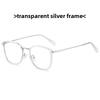 Minimalist Blue Light Glasses With Metal Tr Frame For Daily Use And Computer Work
