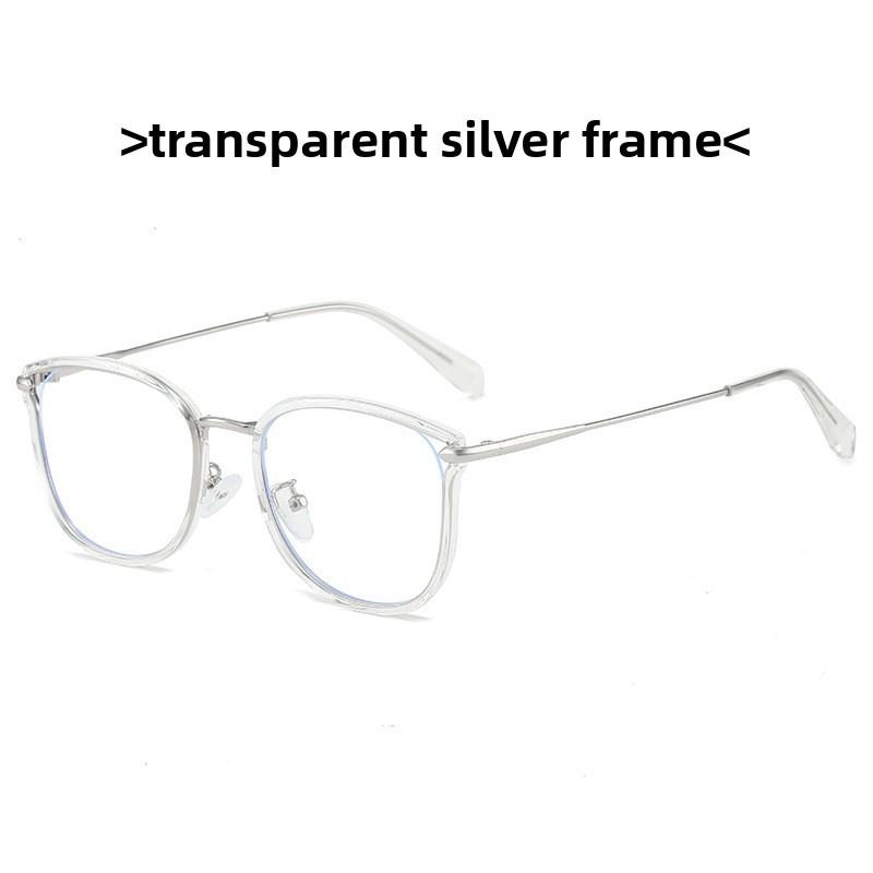 Minimalist Blue Light Glasses With Metal Tr Frame For Daily Use And Computer Work